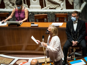 La secrétaire d’État chargée des personnes handicapées Sophie Cluzel à l’assemblée nationale