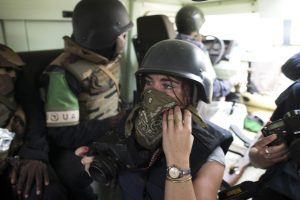 Camille Lepage, reporter de guerre morte en Centrafrique le 12 mai 2014 - Fred Dufour / AFP via CNEWS