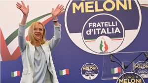 Giorgia Meloni et son parti