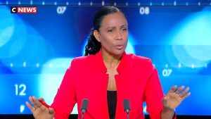 Christine Kelly dans son émission Face à l'Info sur CNEWS - Source : CNEWS