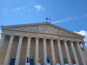L'Assemblée Nationale, à Paris, mai 2024. © Camille Fontaine