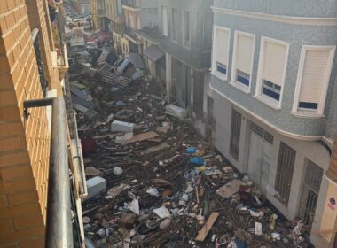 Les dégâts liés aux inondations sont importants dans la commune de Benetússer (province de Valence) @Alonso Alcázar Pérez.