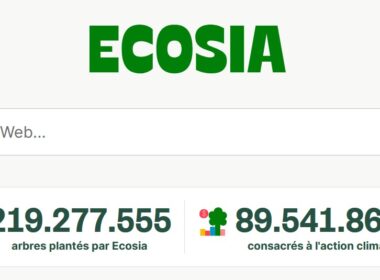 Page d'accueil du moteur de recherche Ecosia le 17 novembre 2024. © Ecosia GmbH.