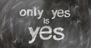 Only yes is yes. Crédits: Pixabay