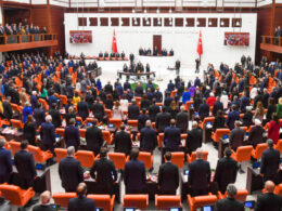 Le parlement turque à Ankara, le 1er octobre dernier. (Photo by Selahattin Sönmez/ dia images via Getty Images)