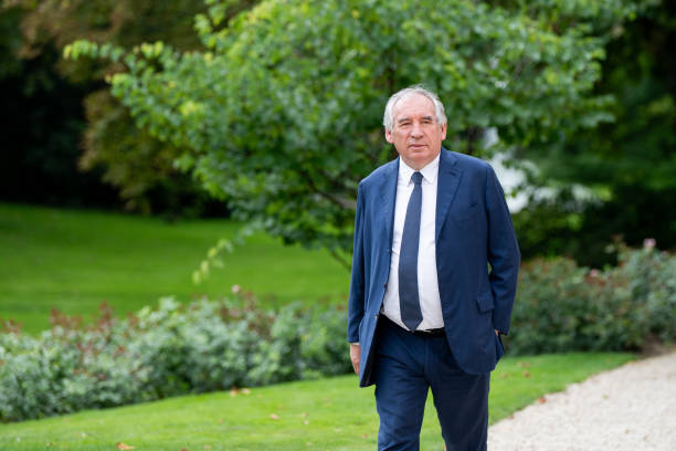 François Bayrou lors d'une réunion avec Emmanuel Macron à l'Elysée en août 2024.  Photographer: Benjamin Girette/Bloomberg via Getty Images