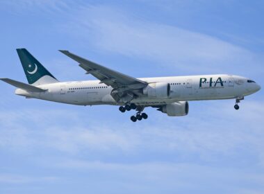 A Pakistan international Airlines (PIA) plane Source: Pexels https://www.pexels.com/photo/photo-of-an-airplane-under-a-blue-sky-11257740/