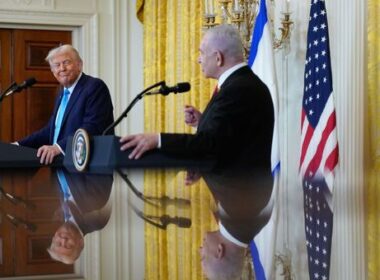 Donald Trump et le Premier ministre israélien le 4 février 2025. ©Getty