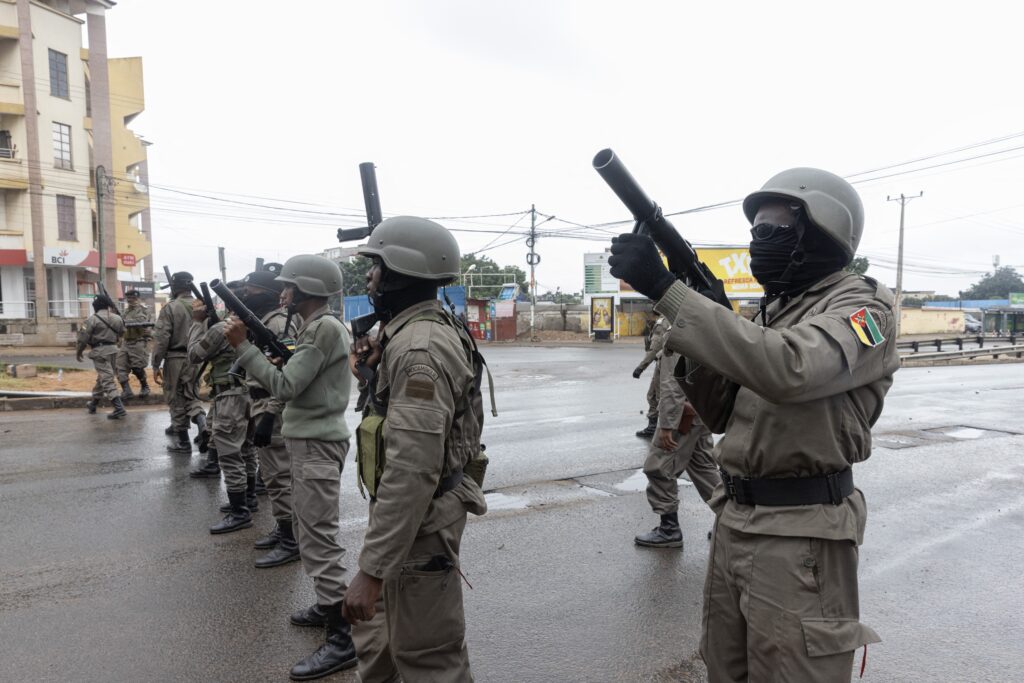 Policemen in Mozambique