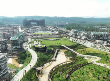 Nusantara (IKN) : Panorama of the Nusantara Construction Site