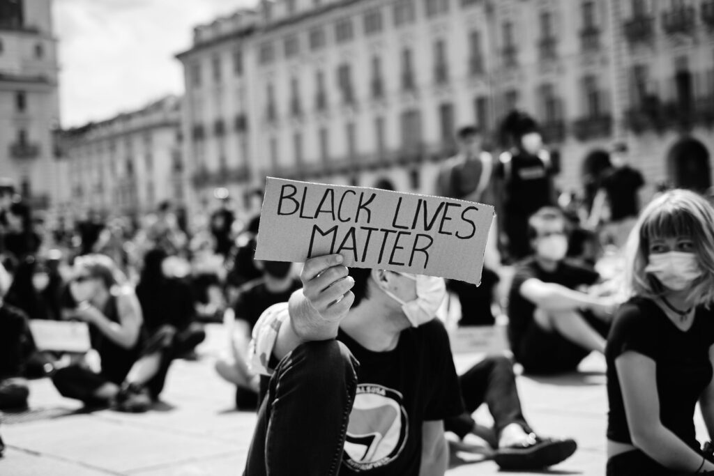 Manifestation en faveur du mouvement Black Lives Matter / wokisme