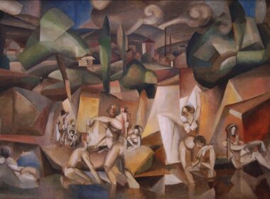 Albert Gleizes, 1912, Les Baigneuses, oil on canvas, 105 x 171 cm, Paris, Musée d'Art Moderne de la Ville de Paris